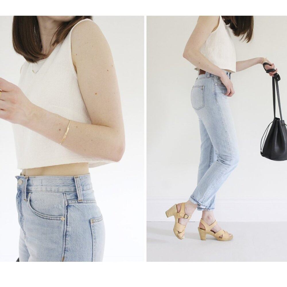 Madewell The Perfect Summer Jean Light Wash Denim Boyfriend Style Jeans Sz 24
